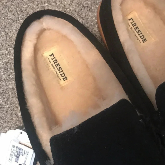 Fireside By Dearfoams Men's Gold Coast Black Size 13 - Picture 2 of 5